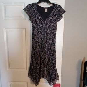 Black/white vintage style dress - XL